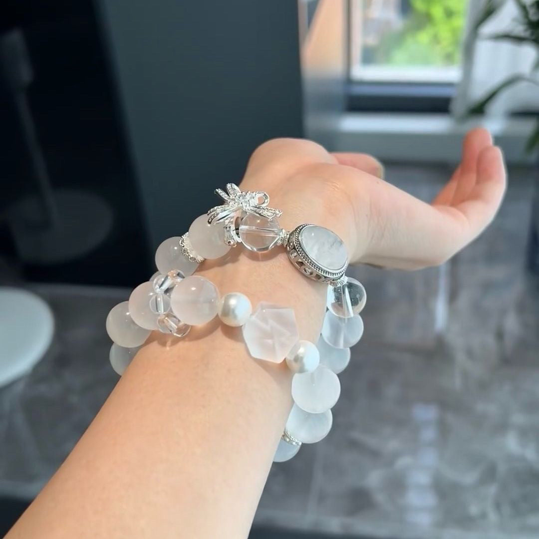 13mm Clear Quartz Bracelet Artisan Design