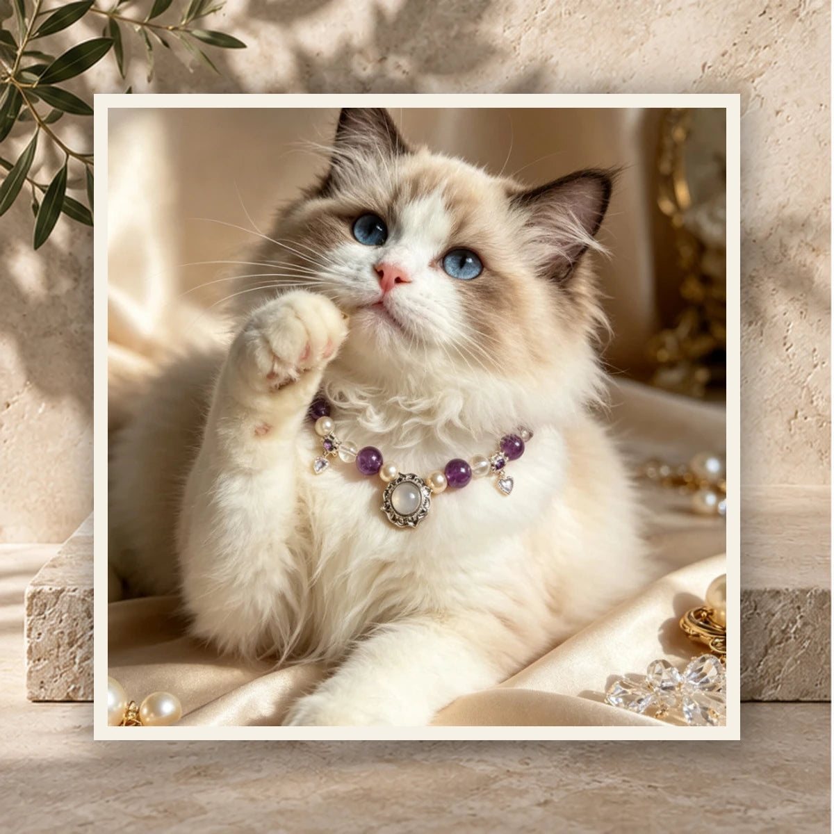 Amethyst Nocturne Pet Collar — product view 3