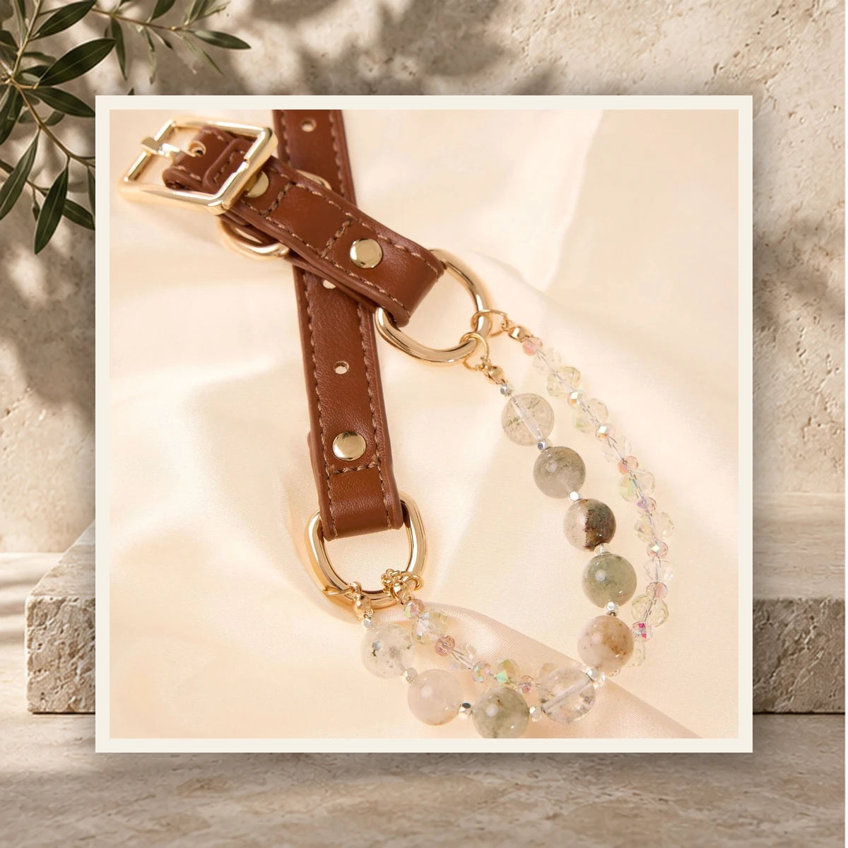 Green Phantom Pet Crystal Collar — product view 3