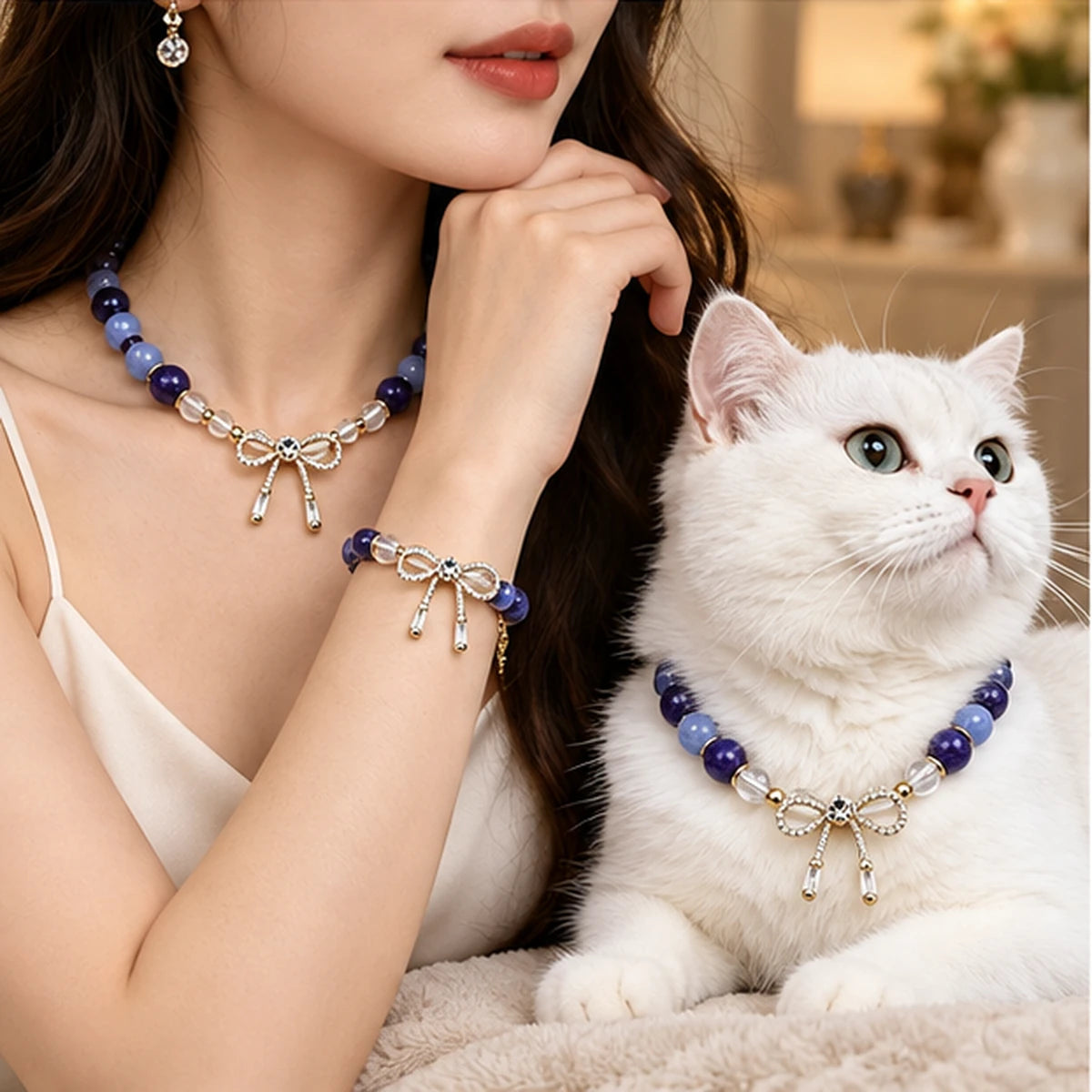 Blue Agate Bond Pet and Owner Set — product view 3