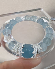 11mm Aquamarine Bracelet High-Clarity