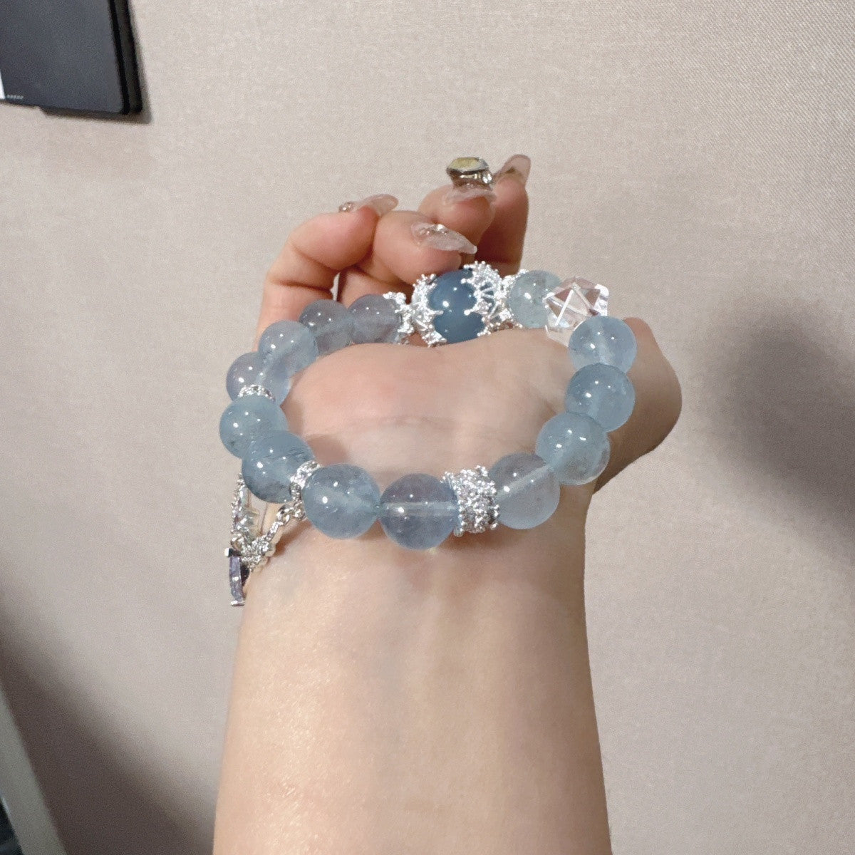 11mm Aquamarine Bracelet High-Clarity