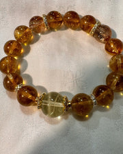 Super Seven and Citrine and Golden Quartz Bracelet