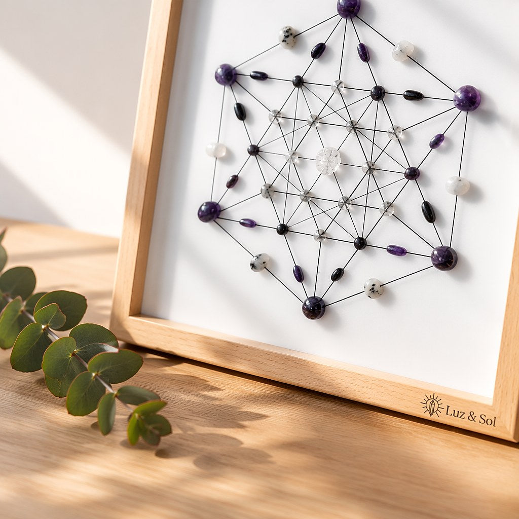 Inner Dawn crystal grid frame