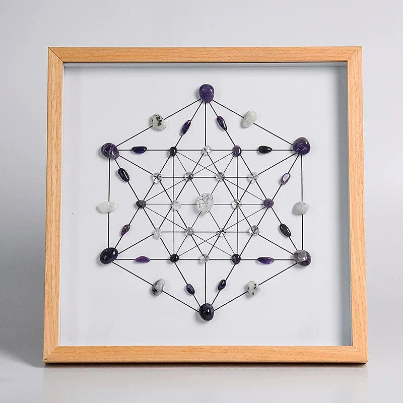 Inner Dawn crystal grid frame