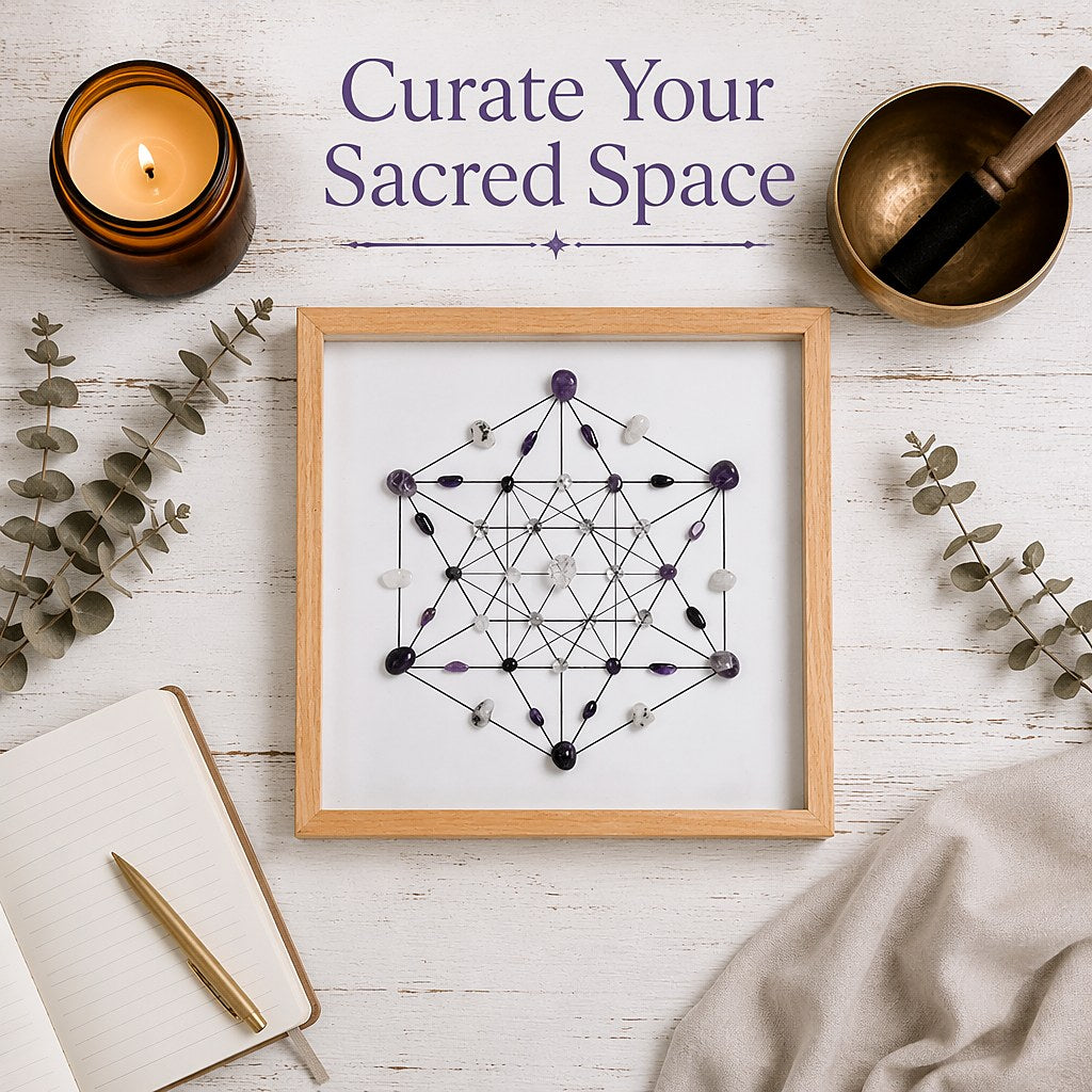 Inner Dawn crystal grid frame