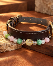 Quiet Stone Natural Crystal Pet Necklace — natural crystal you & your companion scene 3