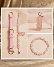 Rose Quartz Bow Pet and Owner Set — product view 1