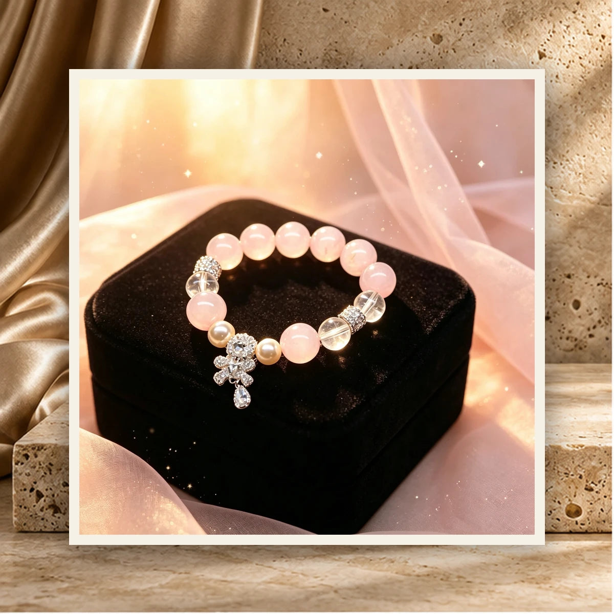Rose Quartz Bond Pet and Owner Set — product view 1