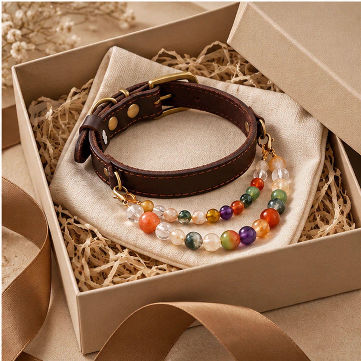 Heritage Gemstone Pet Collar — product view 4