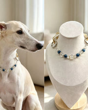 Deep Sea Prelude Natural Crystal Pet Collar — natural crystal you & your companion scene 1