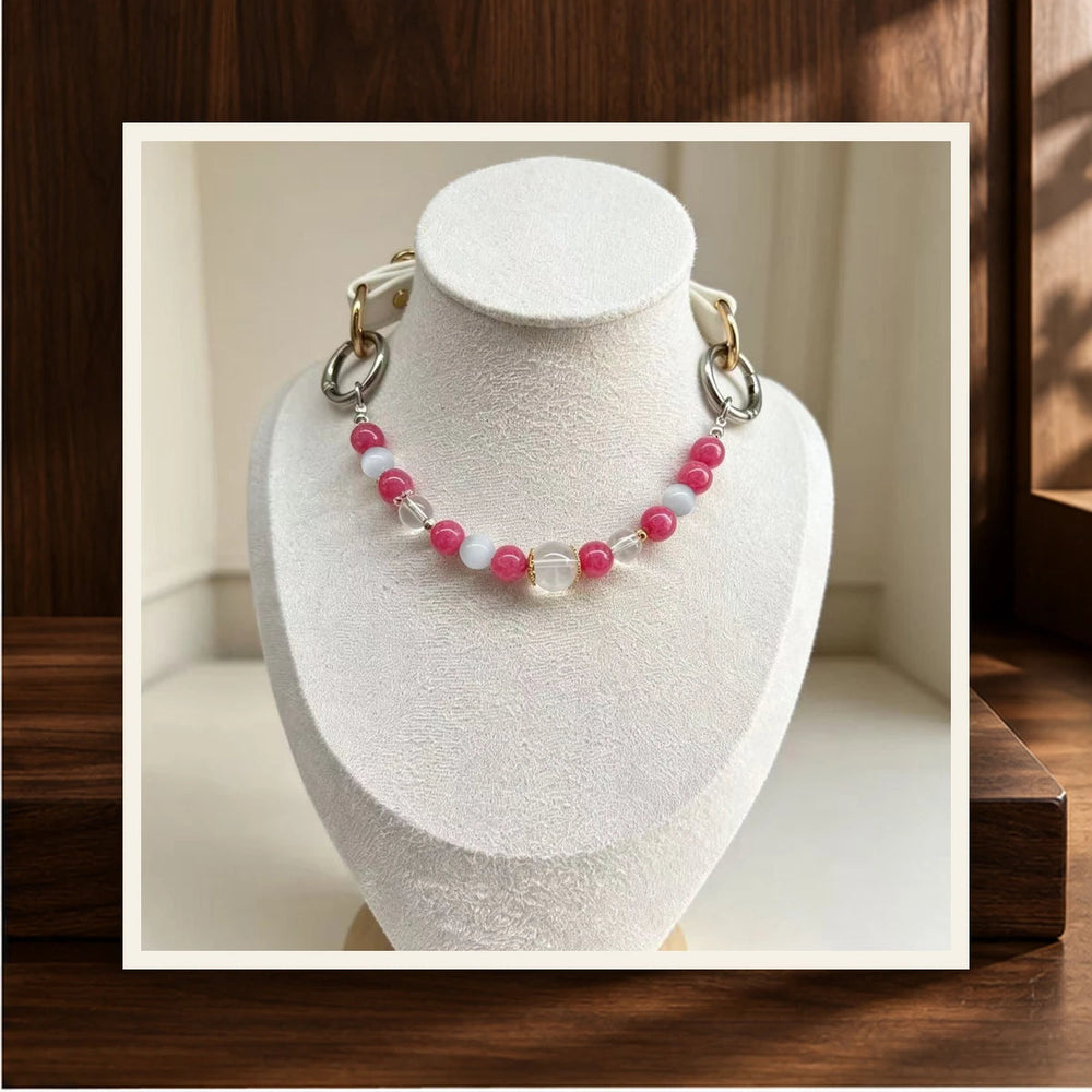 Cloud Rose Pet Crystal Collar