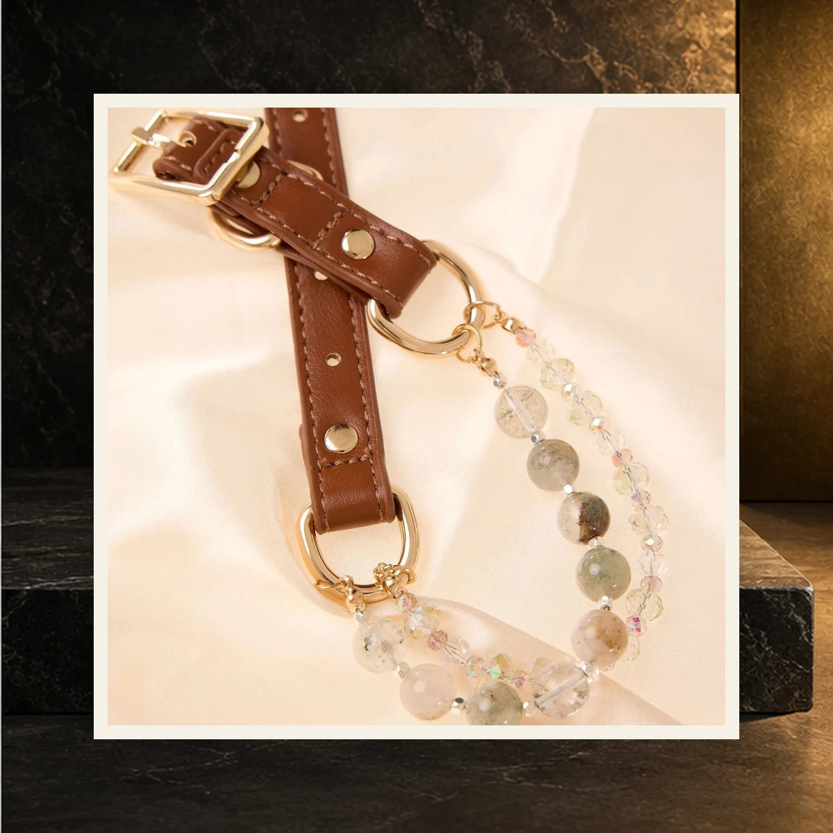 Green Phantom Pet Crystal Collar — product view 4