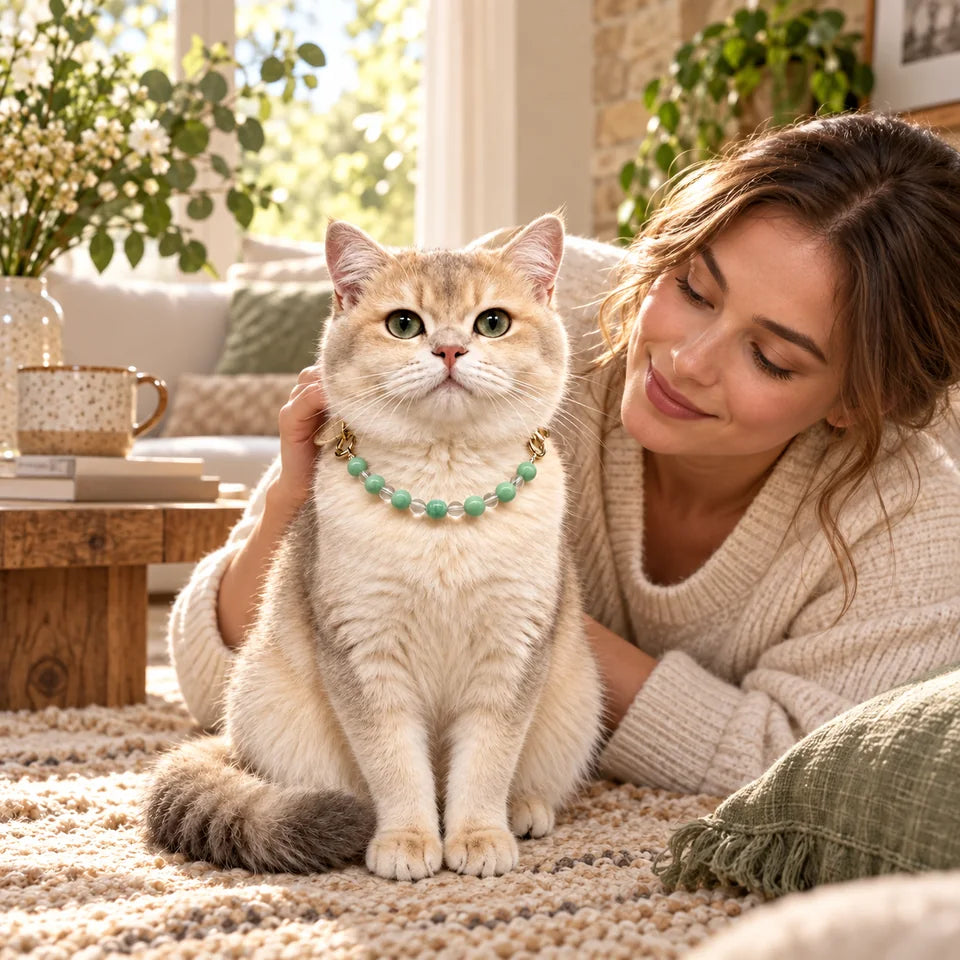 Qinglan Natural Crystal Pet Collar