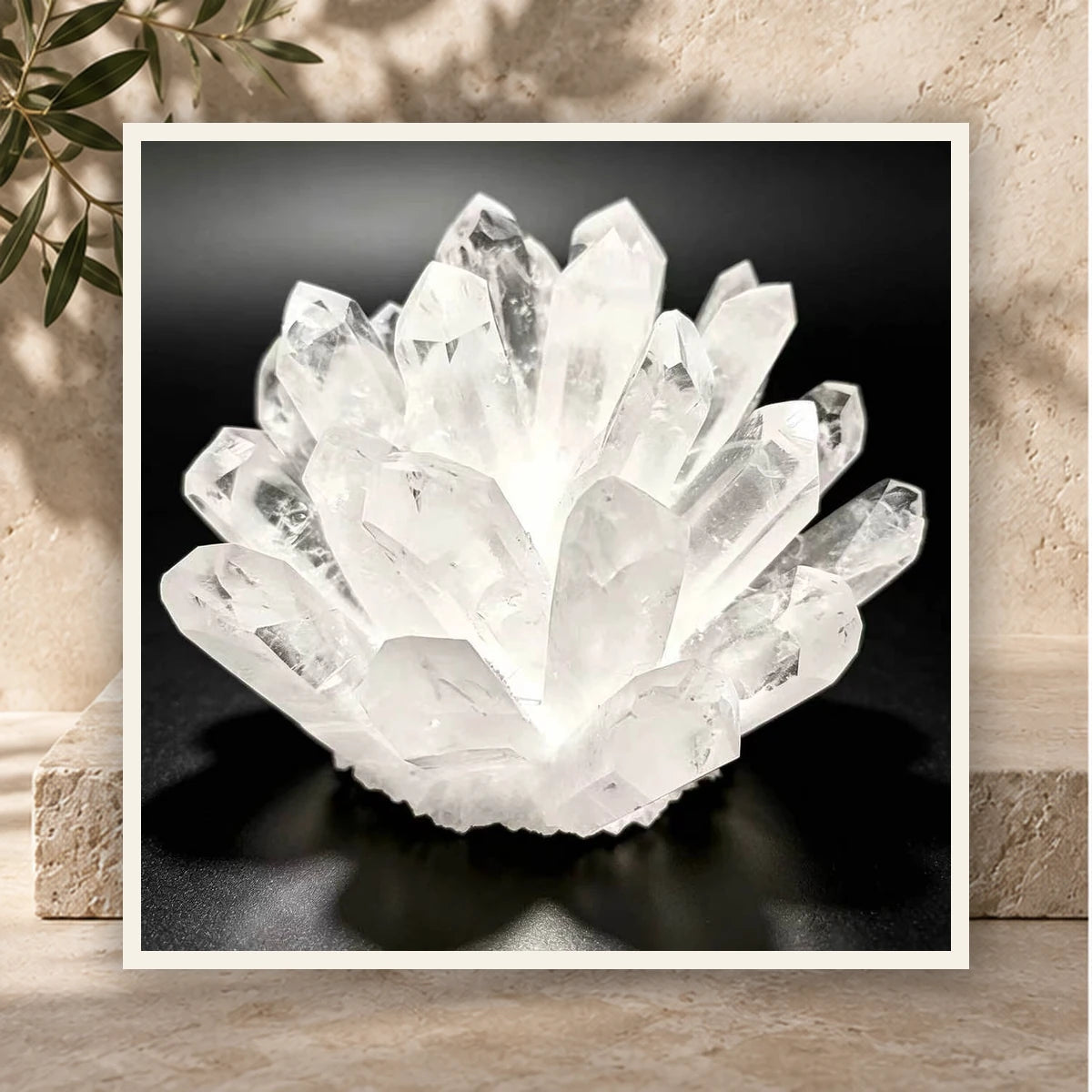 Clear Quartz Bloom Cluster — product view 3
