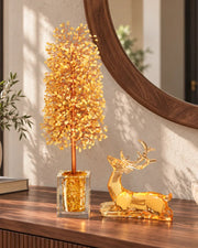 Golden Deer Citrine Tree — natural crystal crystal décor scene 2