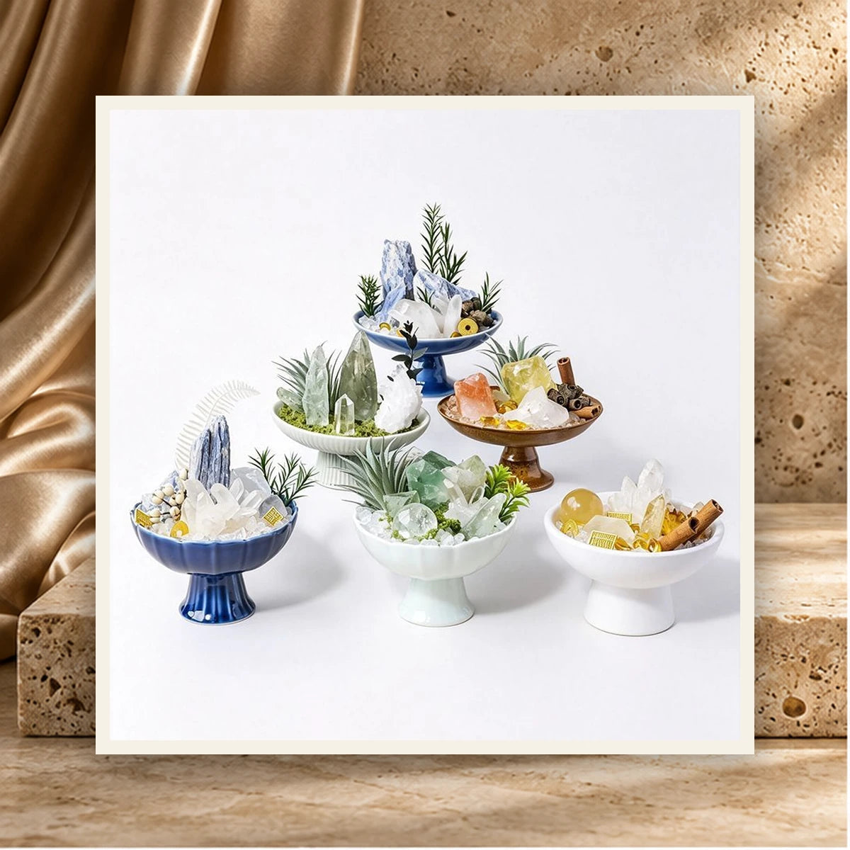 Mini Amethyst Botanical Bowl — product view 1