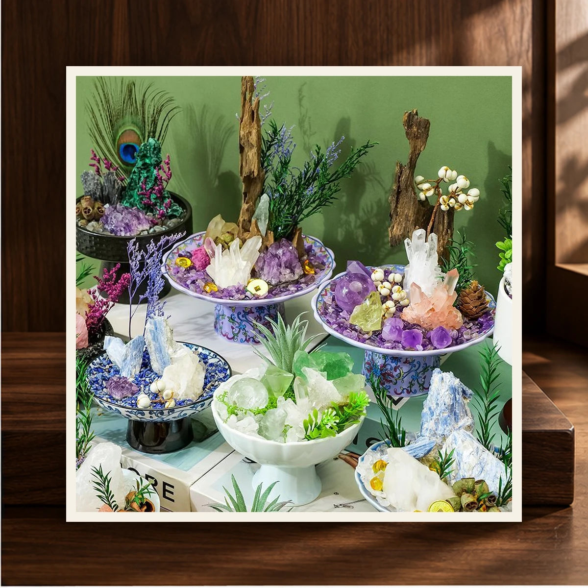 Mini Amethyst Botanical Bowl — product view 2