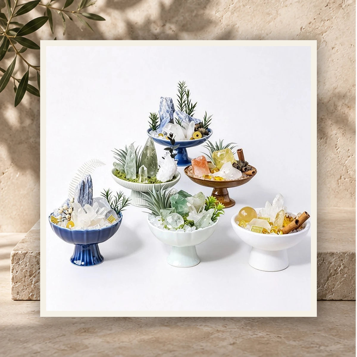 Mini Amethyst Botanical Bowl — product view 3