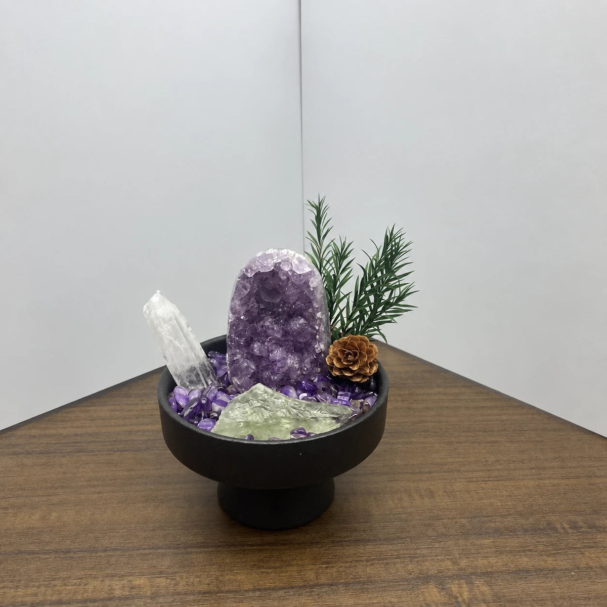 Amethyst Basin Landscape — natural crystal crystal décor scene 2