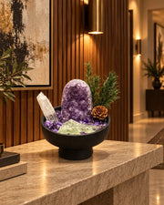 Amethyst Basin Landscape — natural crystal crystal décor scene 3