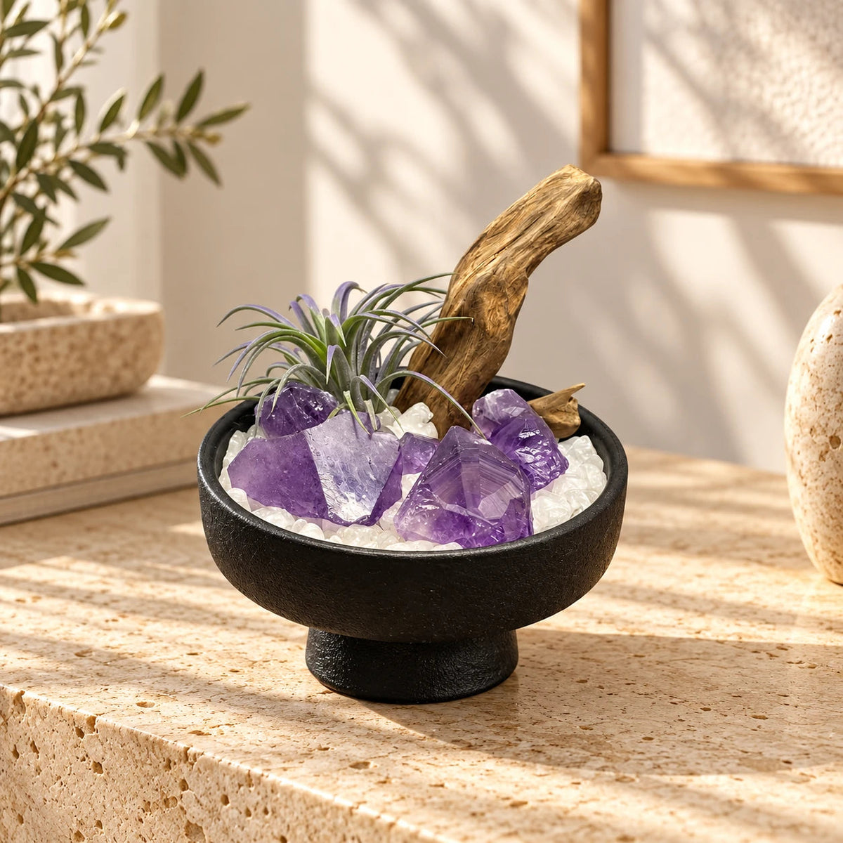 Crystal Basin Landscape — natural crystal crystal décor scene 1