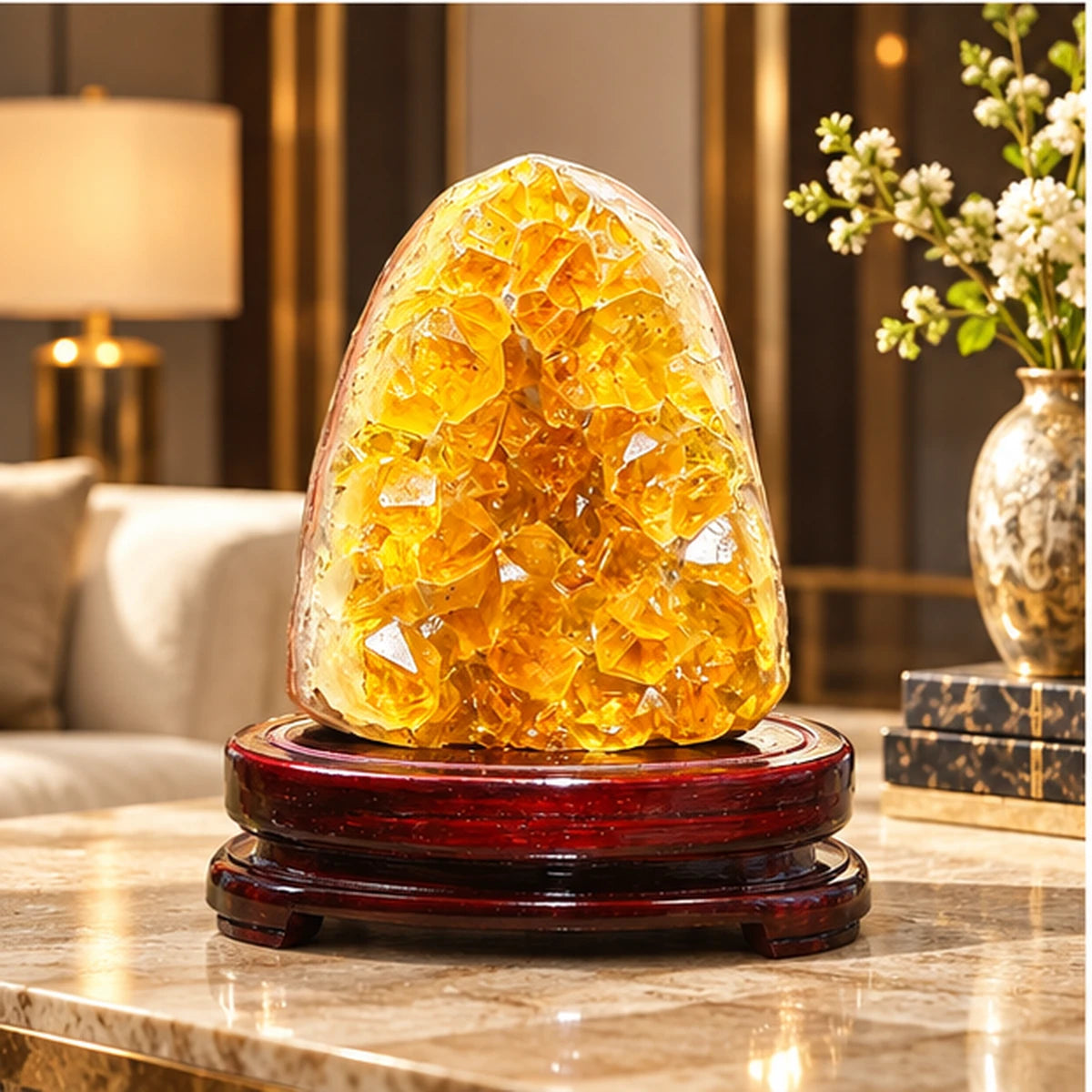 Golden Citrine Cave Display — product view 3
