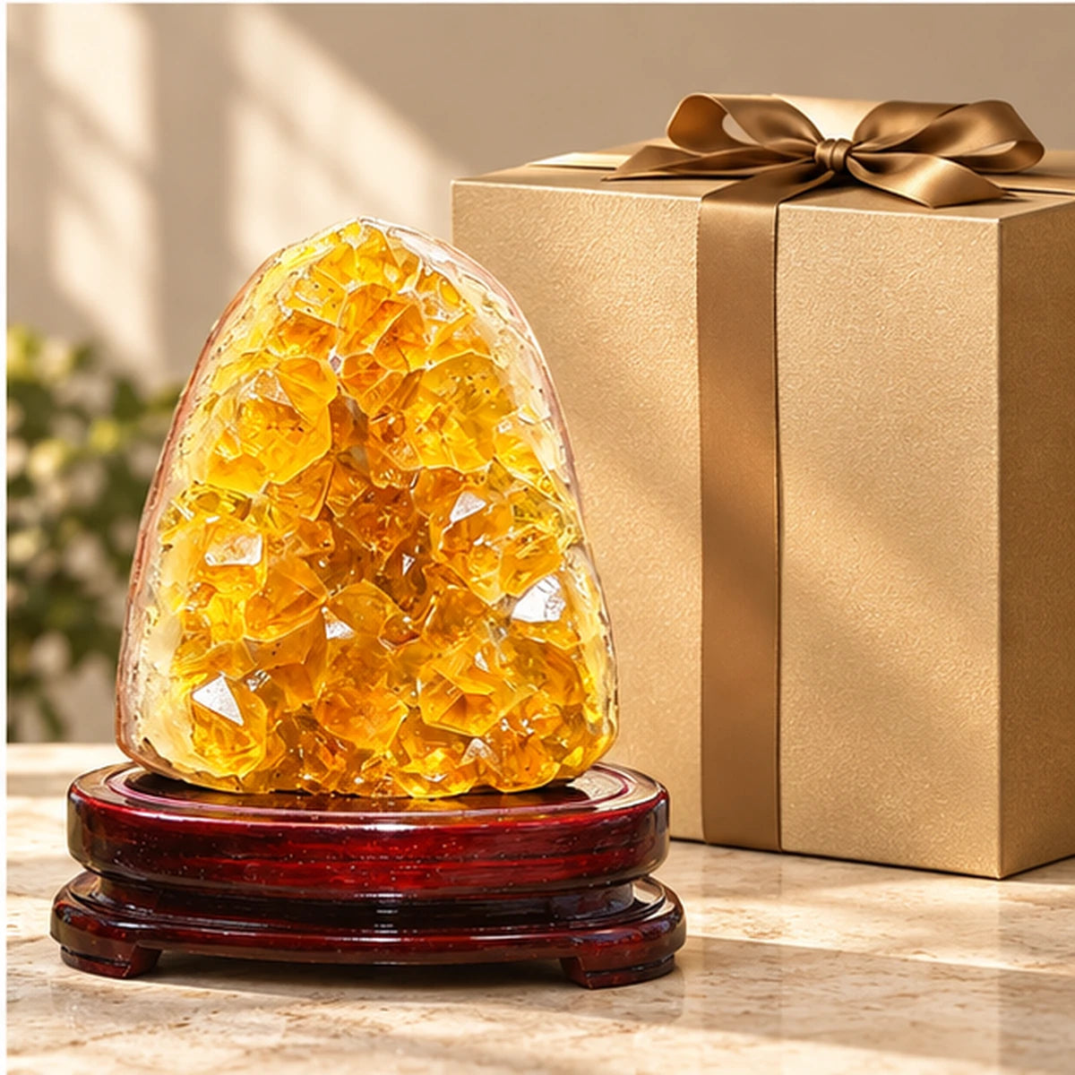 Golden Citrine Cave Display — product view 4