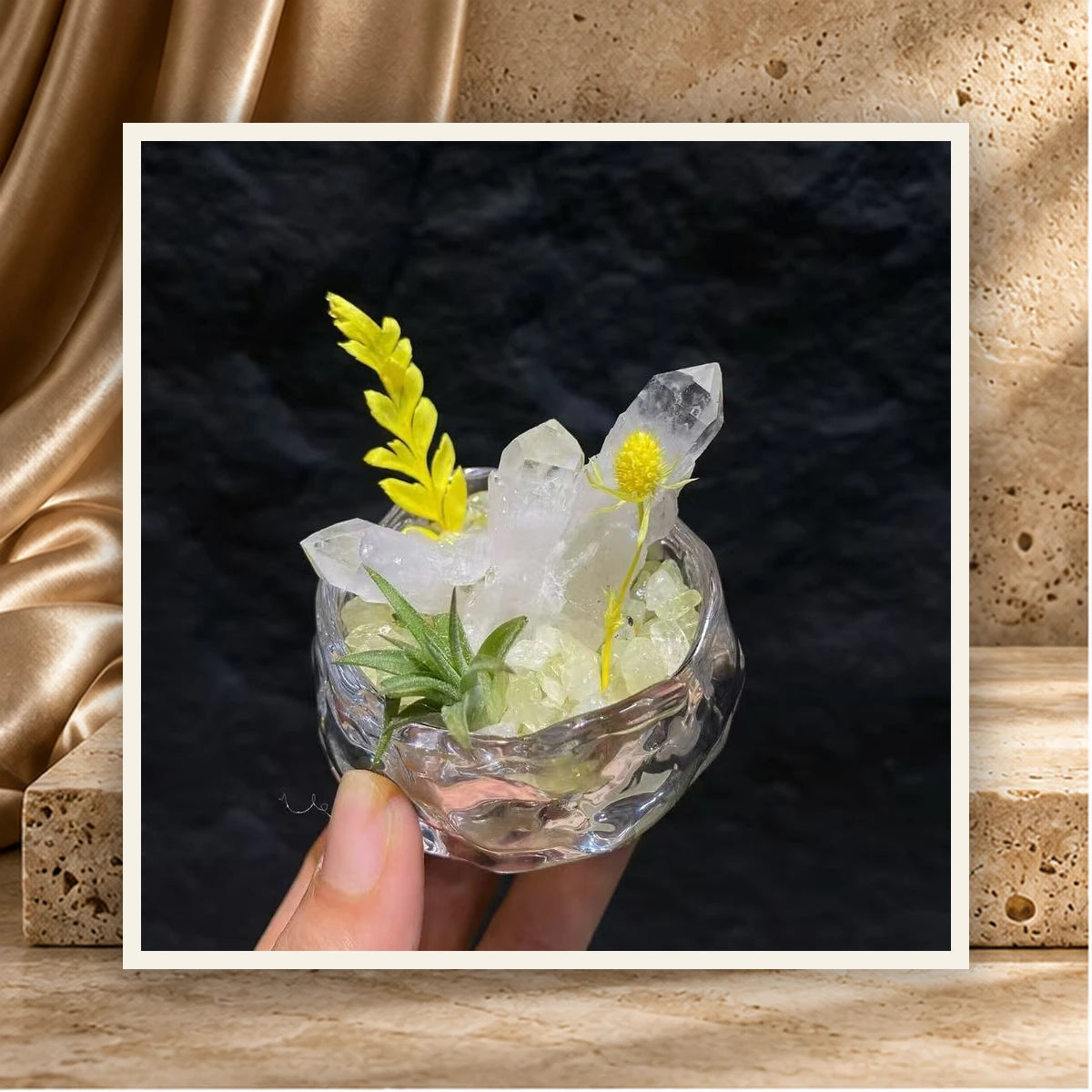 Mini Crystal Landscape Bowl — product view 1