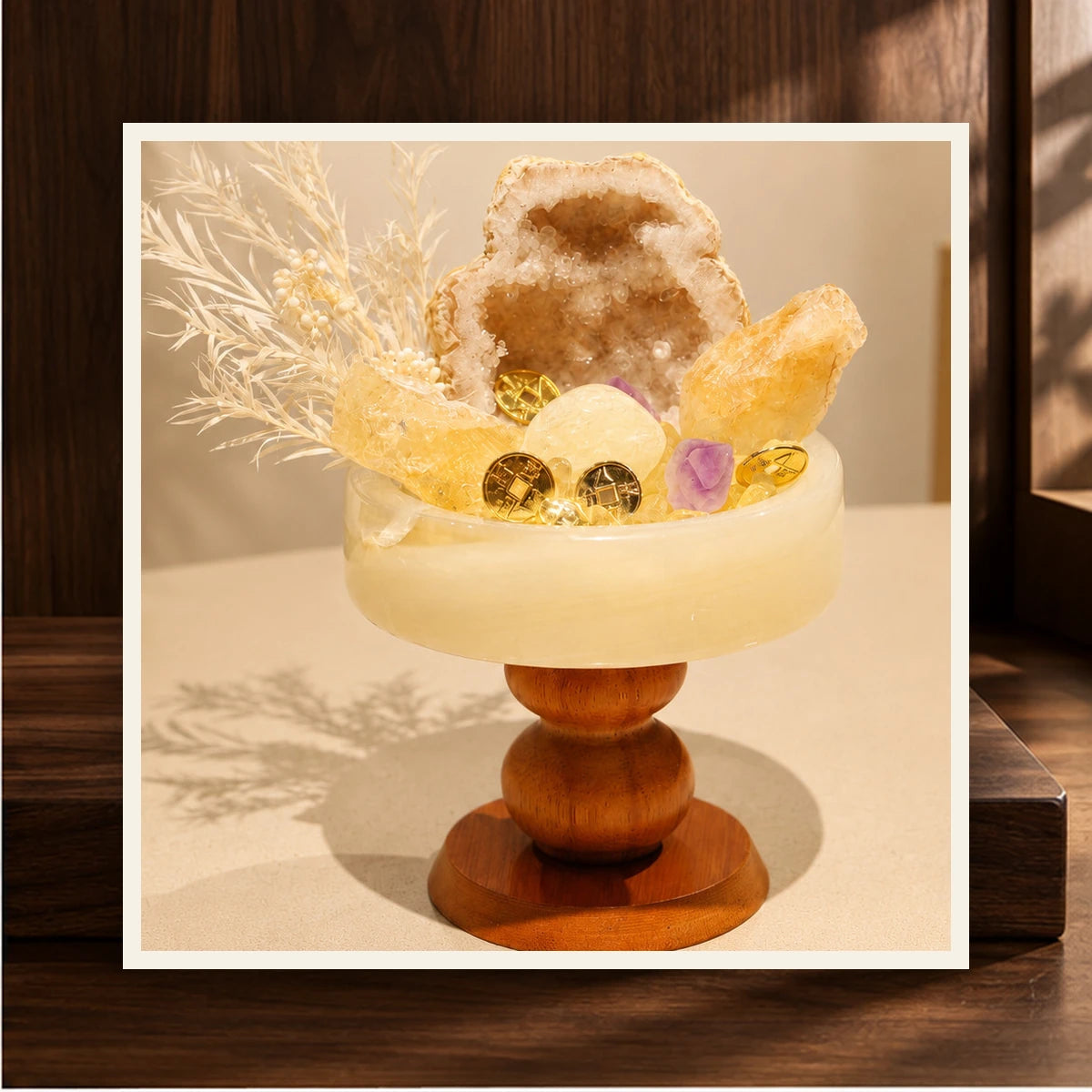 Golden Quartz Garden Bowl — product view 2