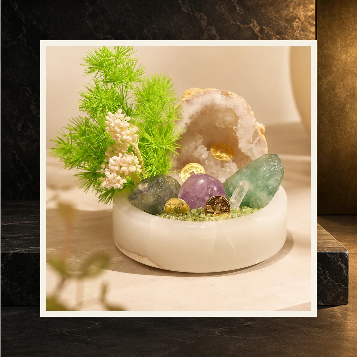 Green Fluorite Garden Bowl — product view 4