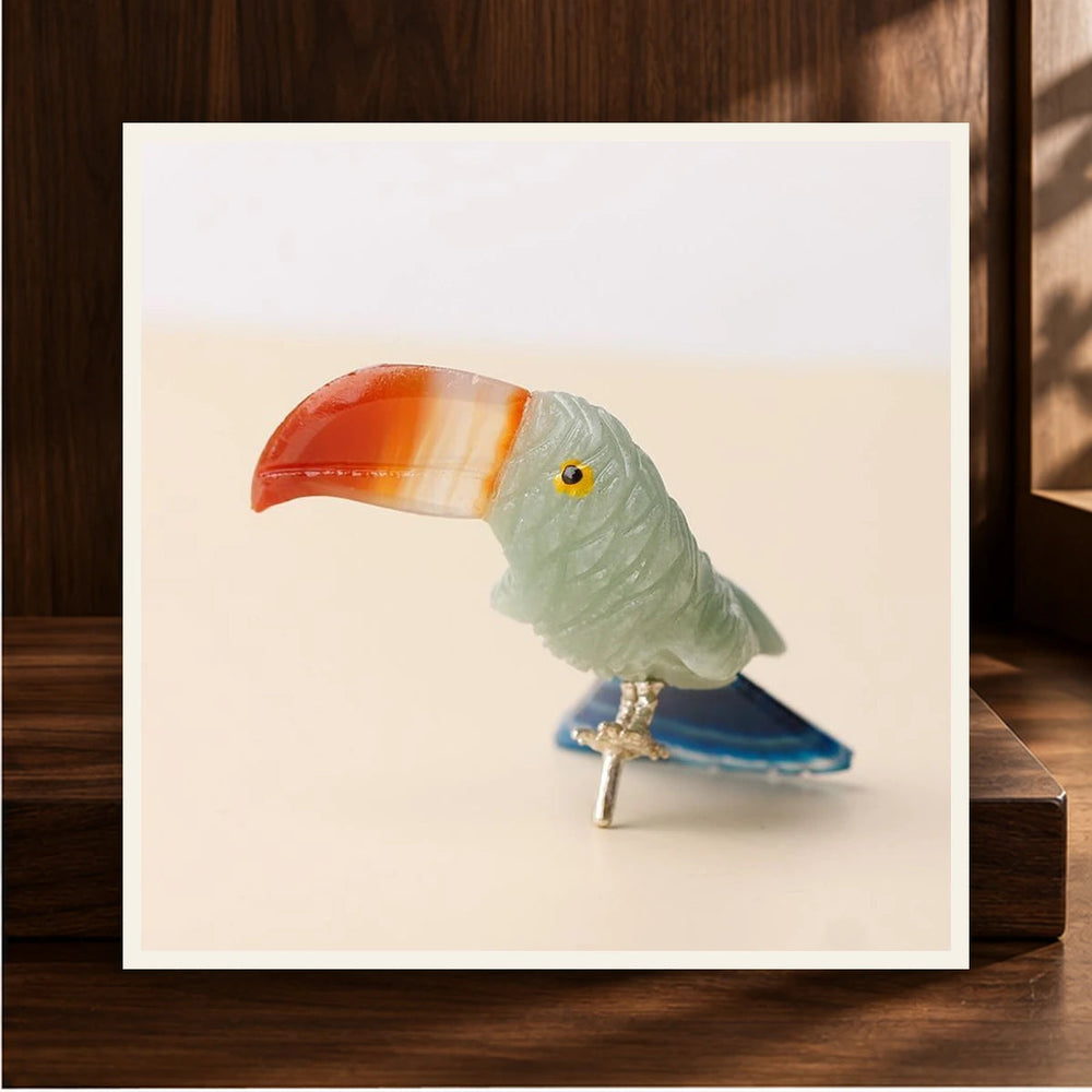 Carved Crystal Toucan