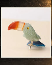 Carved Crystal Toucan — product view 4