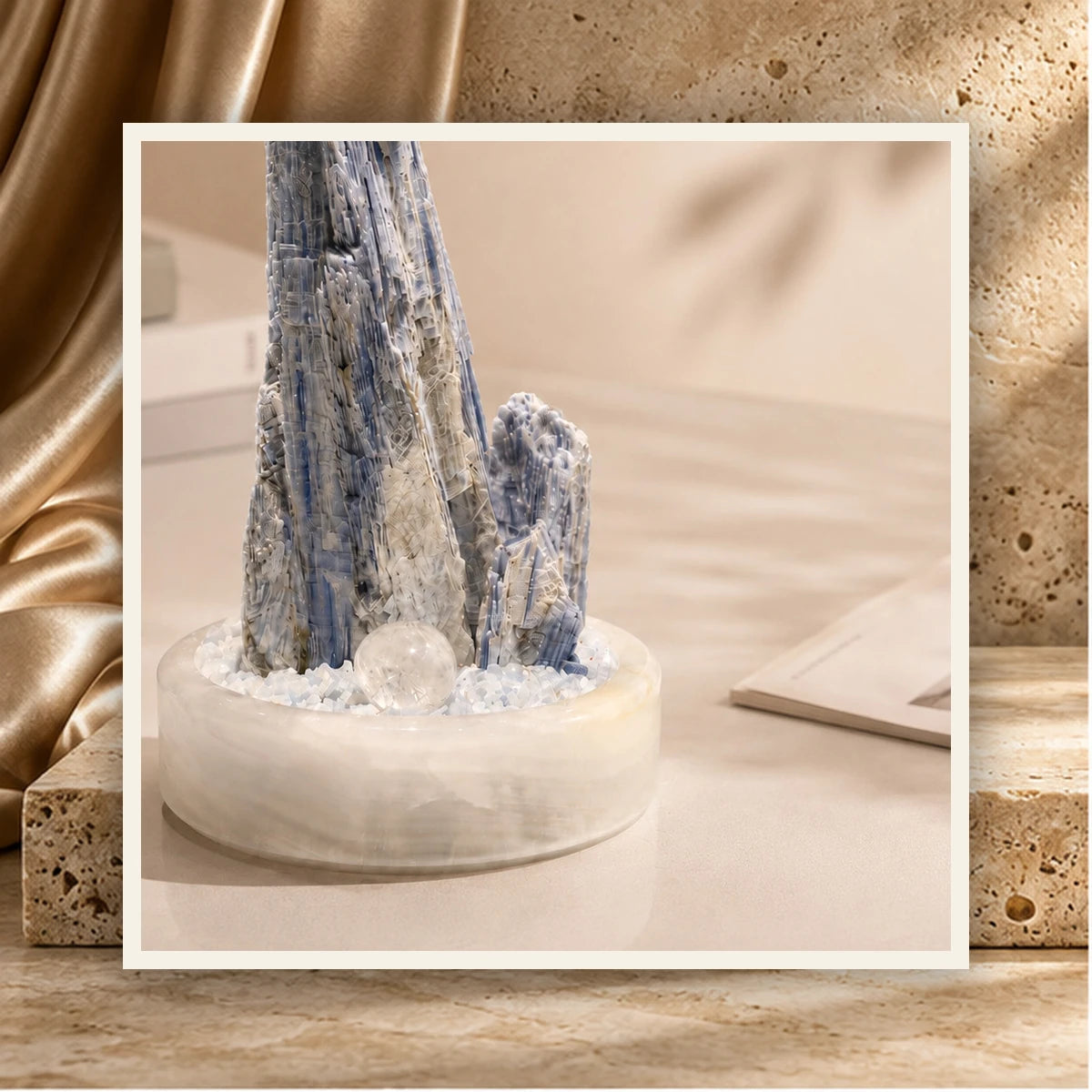 Blue Kyanite Crystal Garden — product view 1