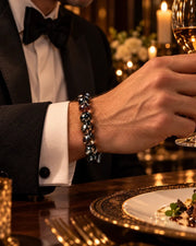 Old-Mine 7A Black Rutilated Bracelet — natural crystal for him scene 3