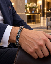 Business Black Rutilated Crystal Bracelet — natural crystal for him scene 1