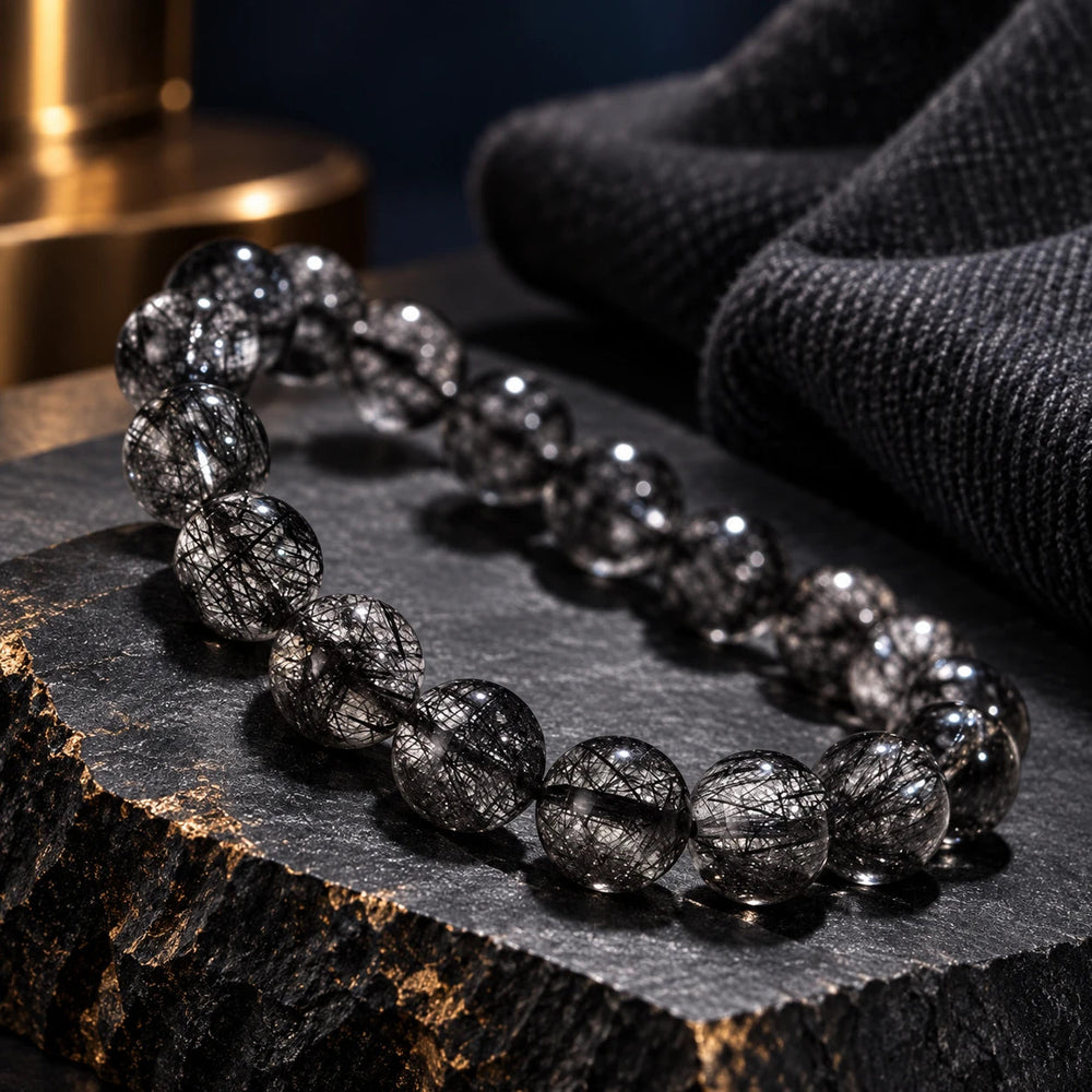 Brazilian Black Aurora Crystal Bracelet