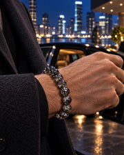 Brazilian Black Aurora Crystal Bracelet — natural crystal for him scene 3