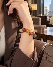 Golden Garden Natural Crystal Bracelet — natural crystal for her scene 2