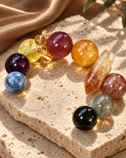 Golden Garden Natural Crystal Bracelet — natural crystal for her scene 3