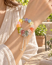 Aurora Multi-Gem Natural Crystal Bracelet — natural crystal for her scene 2