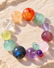 Moonlit Fluorite Natural Crystal Bracelet — natural crystal for her scene 1