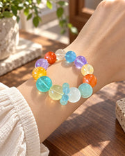 Candy Spectrum Natural Crystal Bracelet — natural crystal for her scene 2
