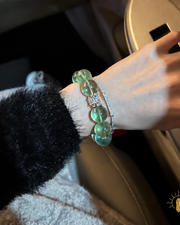 Green Fluorite Bracelet High-Clarity Artisan Design — Luz & Sol product photograph