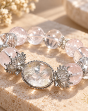 Natural Crystal Bracelet Artisan Design — Luz & Sol product photograph