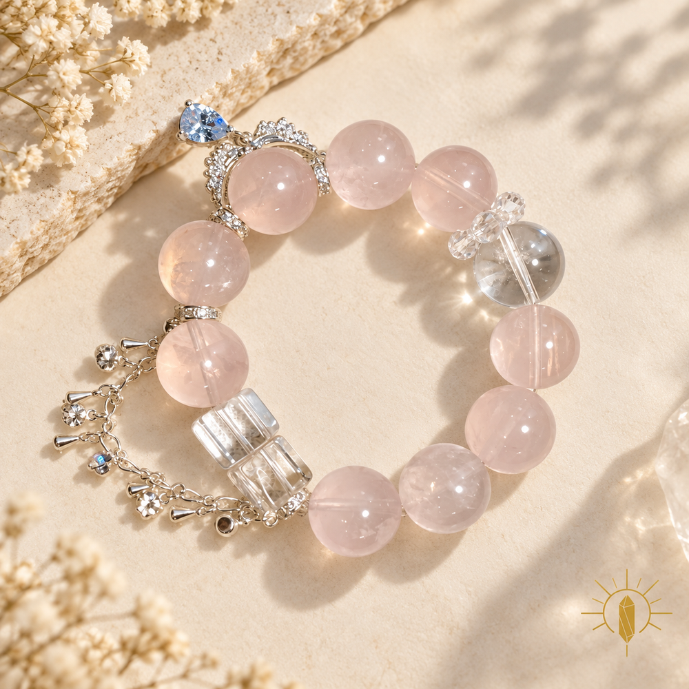 Rose Quartz Bracelet Artisan Design