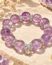 Amethyst Bracelet Large Bead — Luz & Sol product photograph