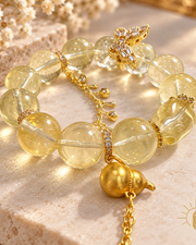 14mm Citrine Bracelet Artisan Design — Luz & Sol product photograph