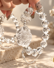 Clear Quartz Bracelet Faceted — Luz & Sol product photograph