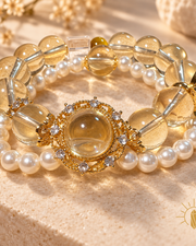 Citrine Bracelet Double-Strand — Luz & Sol product photograph